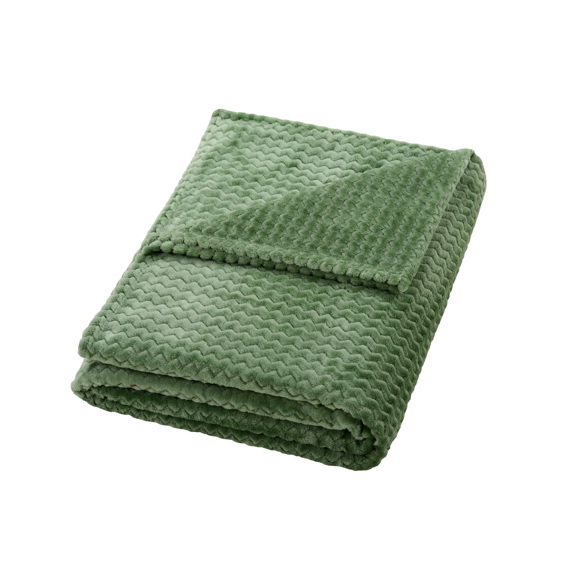 82391617 Плед «Велсофт», 150x200 см, полиэстер, цвет зелёный Santreyd  - Вид №2