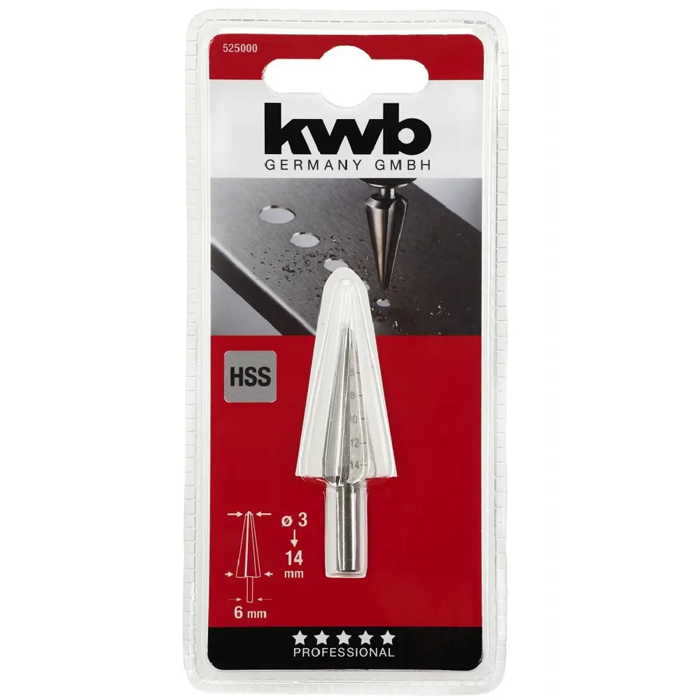 Сверло конусное по металлу KWB 5250-00 3-14 мм EINHELL STLM-2095019 - Вид №1
