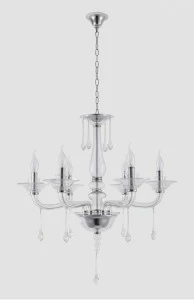 Подвесная люстра Crystal Lux Monica SP6 Chrome/Transparent CRYSTAL LUX ДИЗАЙНЕРСКИЕ, MONICA 220564 Хром