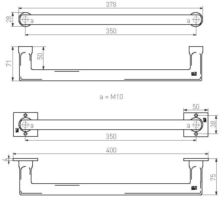 Dauby Железная ручка Pure® 7689 - Вид №1