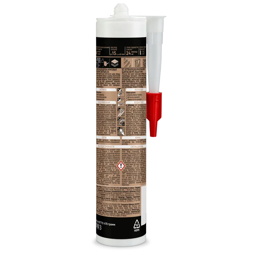 Акриловый герметик Axton для дерева светлый дуб 280 мл 85272176 STLM-0060681 - Вид №1