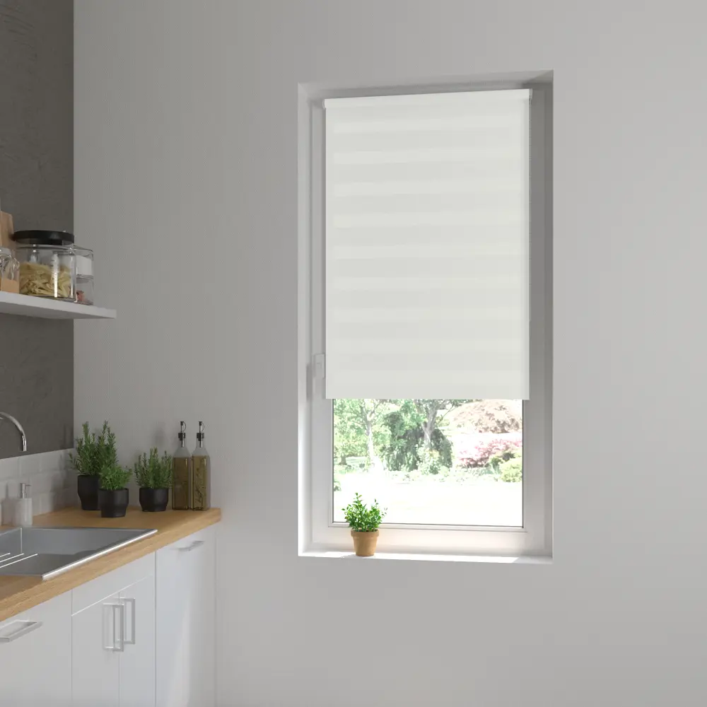 Штора рулонная день-ночь Inspire Peter 55x160 см белая White 0 STLM-2034878 - Вид №11