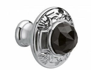 0Z5747.BN0.50 Ручка корпуса диаметром 38 мм с черным кристаллом Swarovski Яркий хром