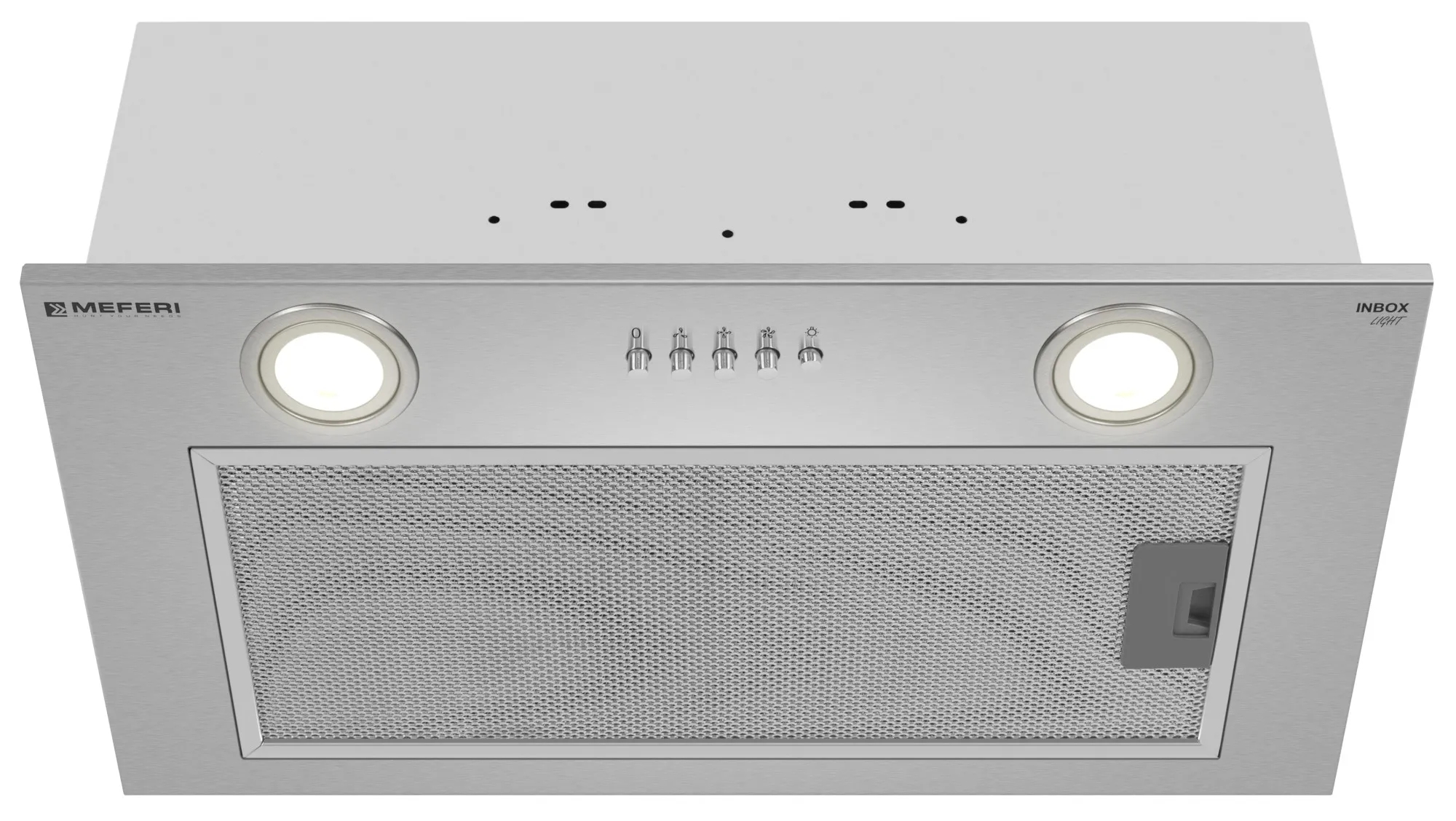 9168691 Вытяжка полновстраиваемая Meferi INBOX52IX LIGHT серый STDN-0033340 - Вид №1