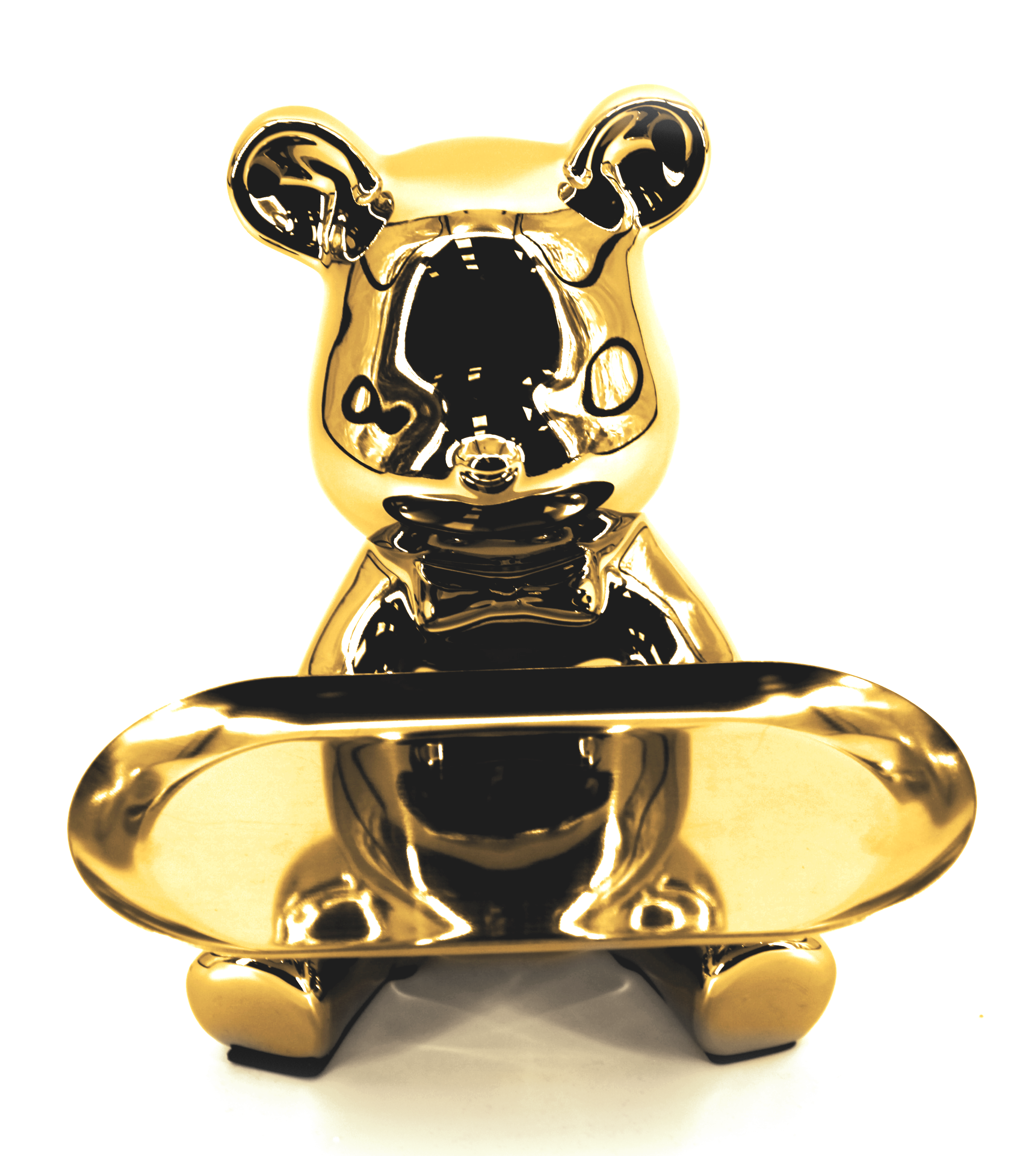 Декоративная фигура 'Мишка' золотая керамическая 18×20 см 86383344 Santreyd STLM-0068367