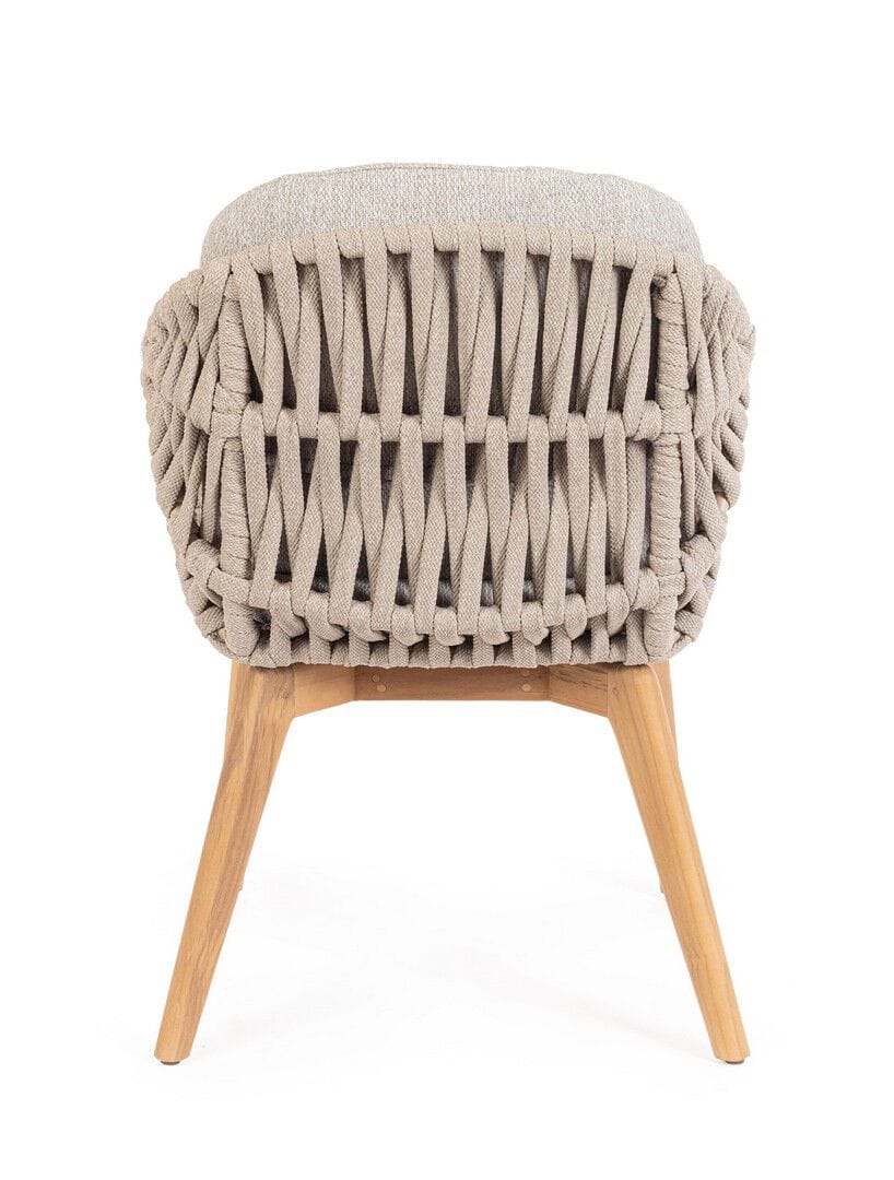 Веревочный садовый стул со встроенной подушкой BIZZOTTO Tamires ARCH-00070128 - Вид №10