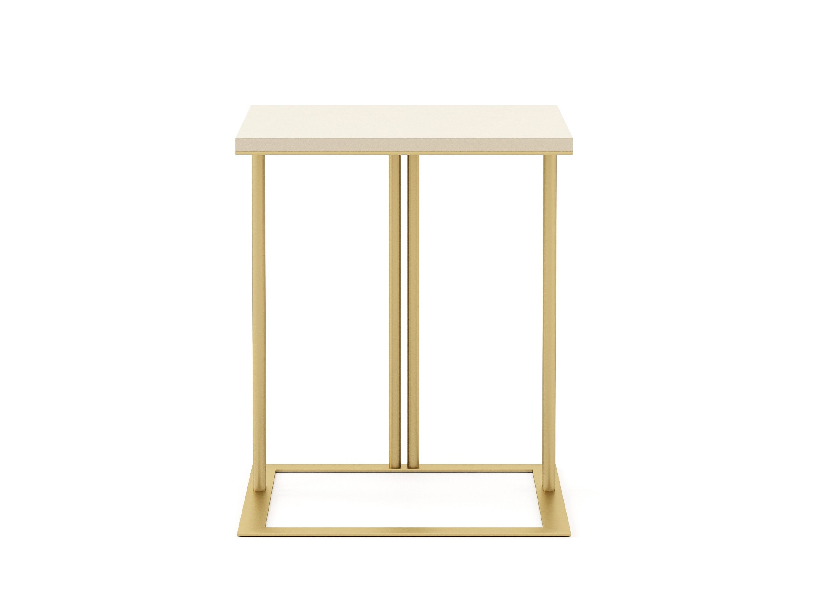 Латунный квадратный журнальный столик Stylish Club Louise ARCH-00054822 - Вид №1