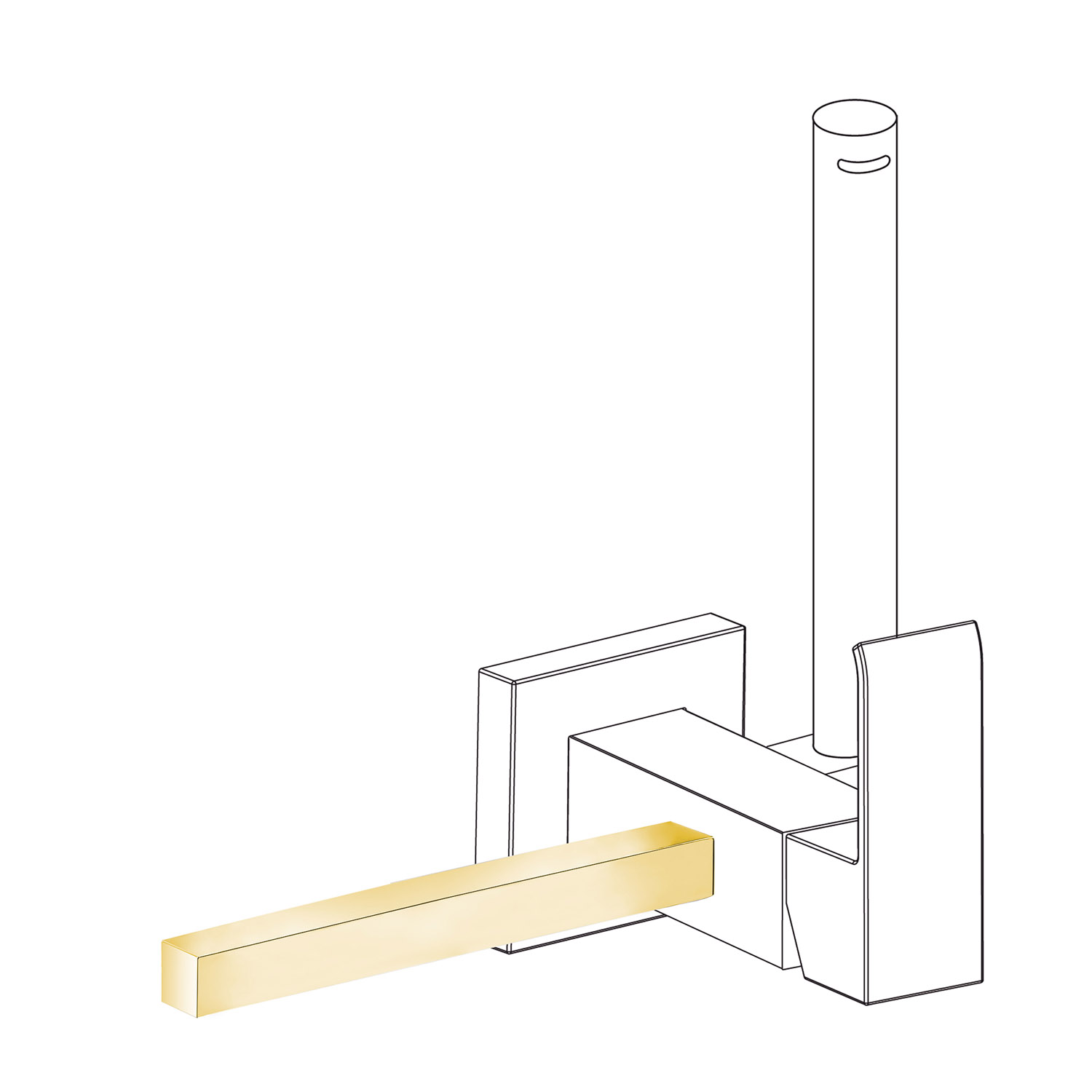 Аксессуар для полотенцесушителя для смесителя унитаза с душем-03412402OR TRES 
