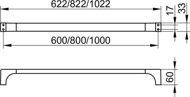 11101010600 Полотенцедержатель KEUCO Edition 11 - Вид №3