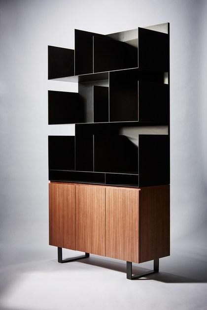 REDA AMALOU DESIGN Открытый книжный шкаф из стали и дерева sun-id-1443162 - Вид №1