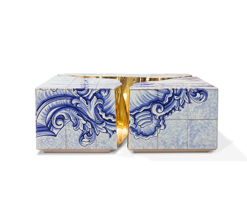 0-053 Центральный стол из плитки Lapiaz Boca Do Lobo  - Вид №11