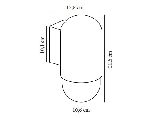 Алюминиевый настенный светильник Nordlux HEKA ARCH-00059521 - Вид №4