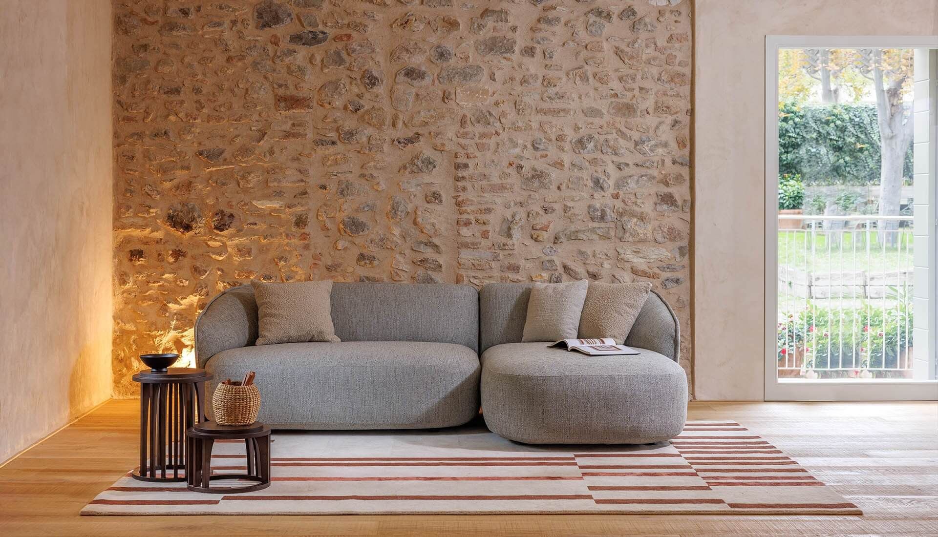 Секционный тканевый диван с полуостровом True Design SIBYLLA ARCH-00027547 - Вид №5