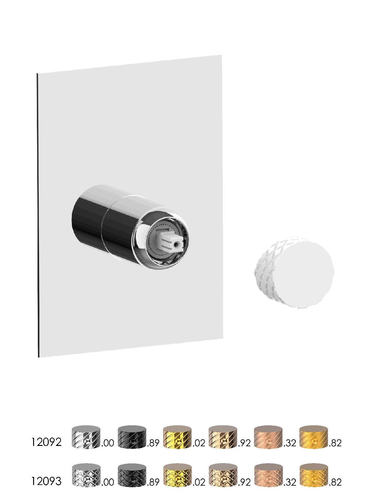 Встраиваемый однорычажный смеситель для душа с пластиной Rubinetterie Frattini Pepe XLS ARCH-00021377 - Вид №1