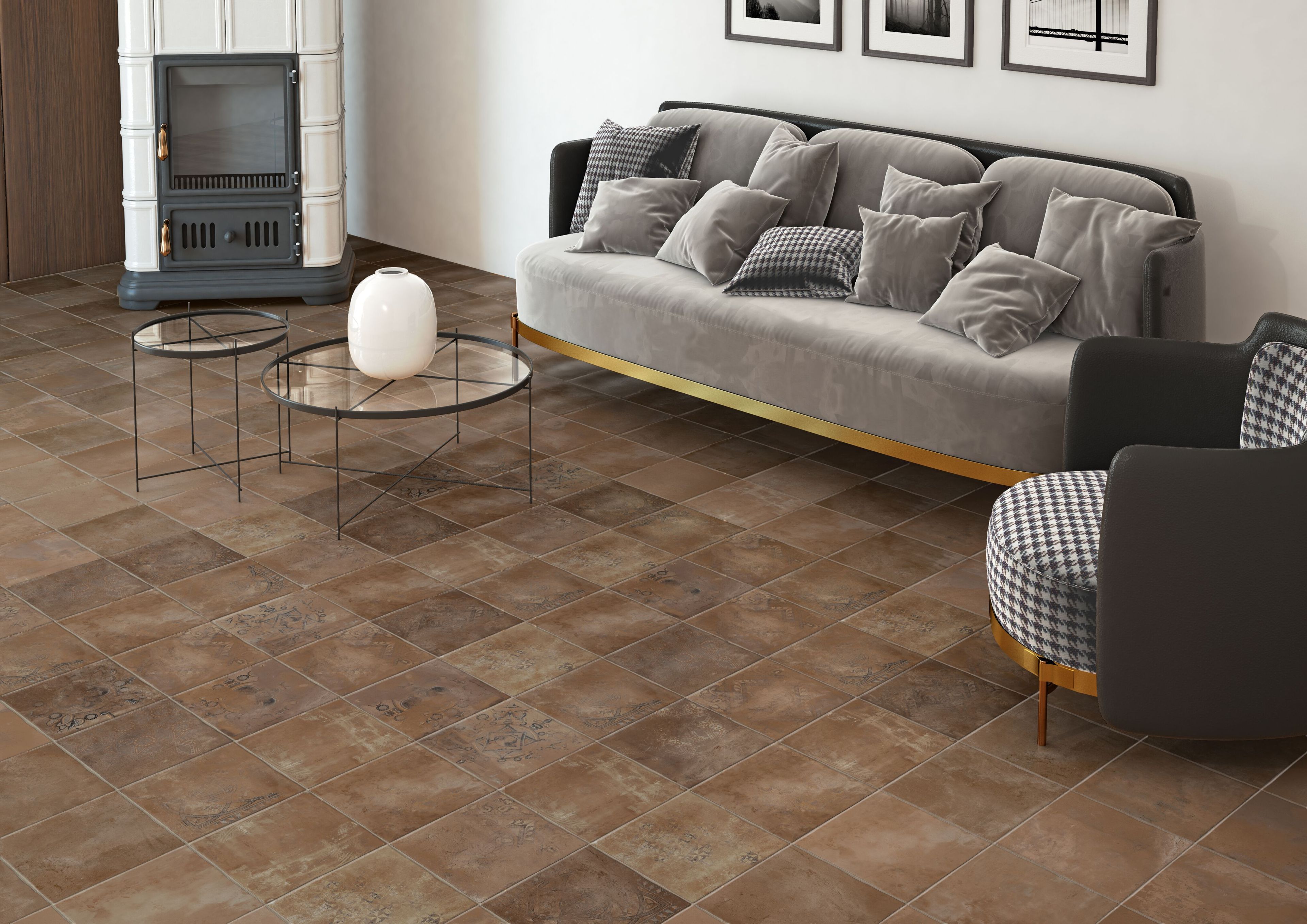 Напольное / керамогранит с терракотовым эффектом KERADOM COTTO ARCH-00065699 - Вид №5