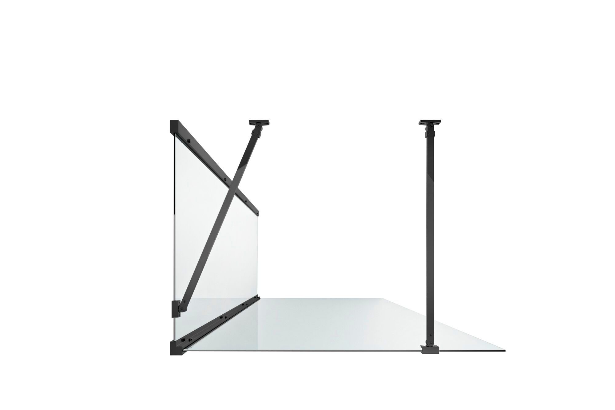 Алюминиевый и стеклянный душ TAMANACO WALK-IN ARCH-00036406 - Вид №8