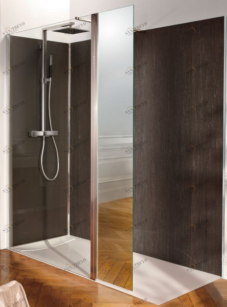 C22WP140R-MZ Фиксированное стеклянное ограждение - зеркальная поворотная панель Jacobdelafon CONTRA Santreyd