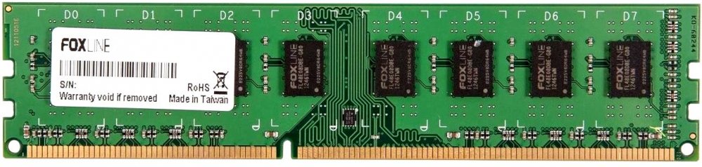 FL1600D3U11S-4GH dimm 4gb 1600 ddr3 cl11 (512*8) hynix chips Foxline Santreyd 