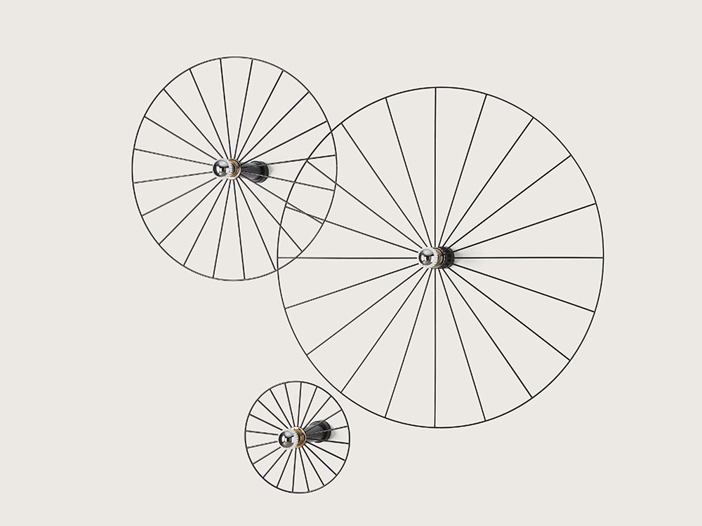 101438 Бра 60 cm хром + цоколь 15 cm хром Aromas del Campo Wheel 