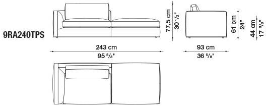 B&B Italia Модульный угловой диван из ткани Richard sun-id-1472345 - Вид №37