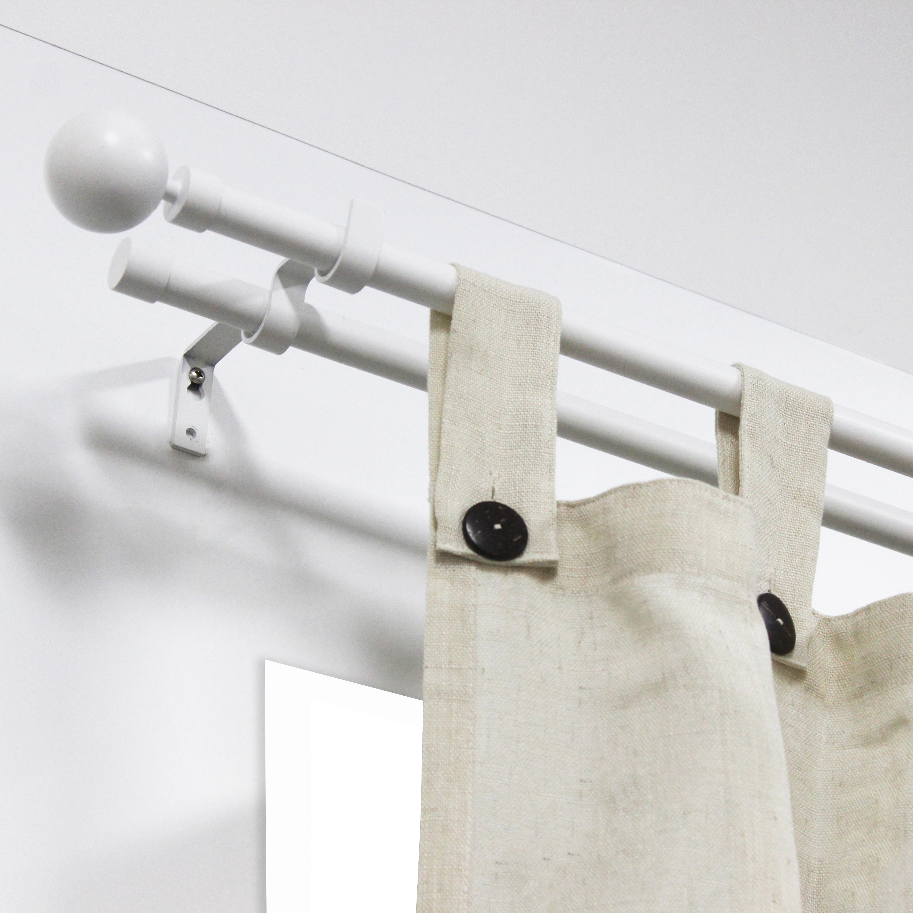 INSPIRE Двухрядный настенный держатель белый матовый для интерьера 82549618 STLM-0029546 - Вид №1