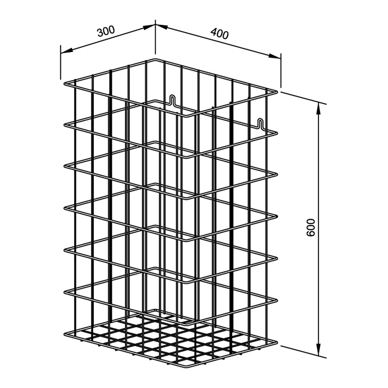 922117 Корзина для мусора хромированная WP150 WAGNER_EWAR A-LINE Wagner Ewar  - Вид №1
