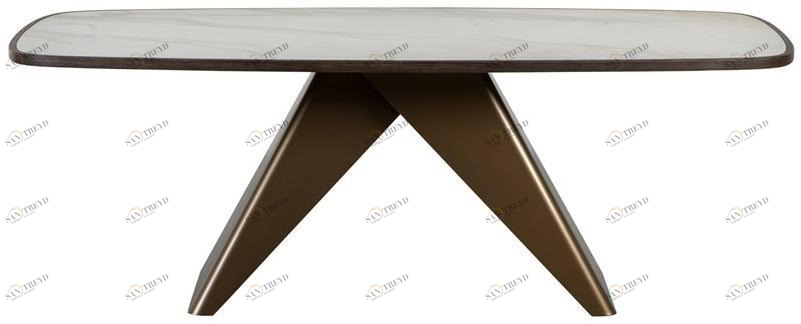 Tonin Casa Прямоугольный стол из керамогранита на стальной основе sun-id-1346642