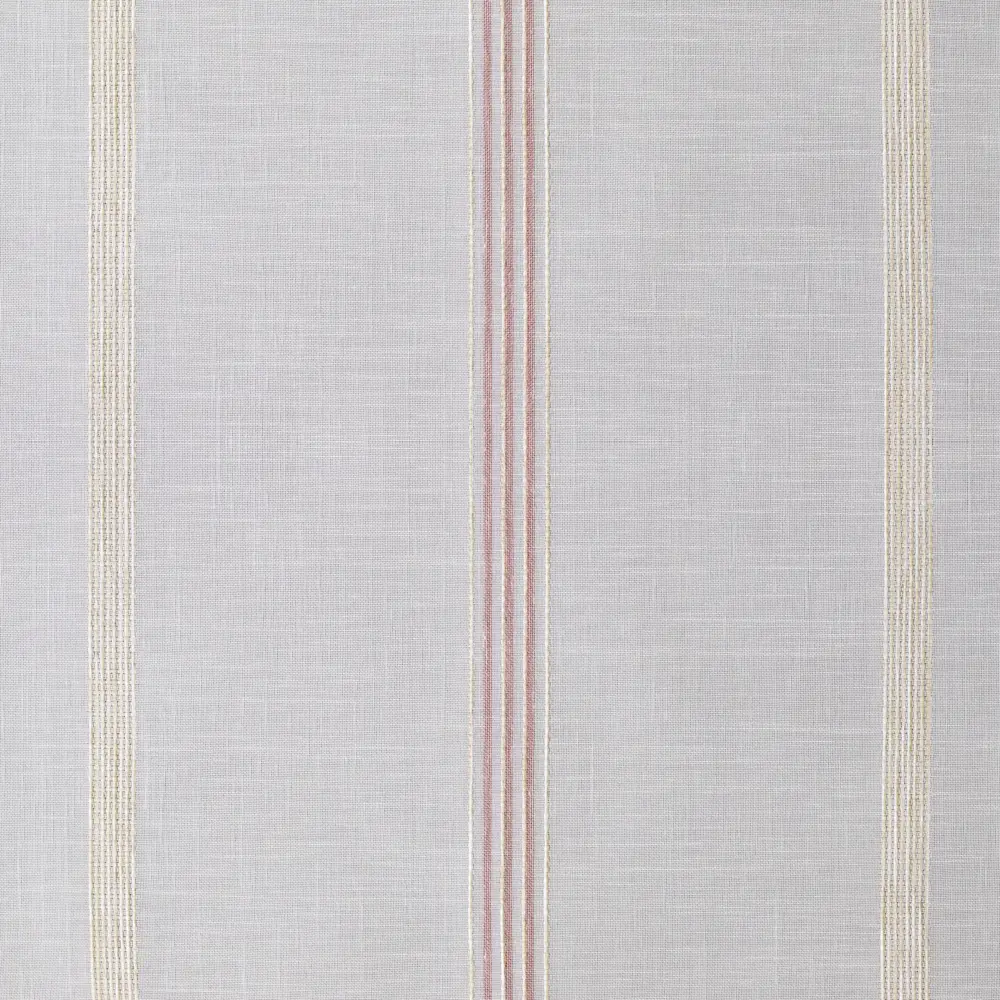 Тюль 1 м/п Полосы батист 300 см цвет розово-бежевый GARDEN STLM-2130433 - Вид №2