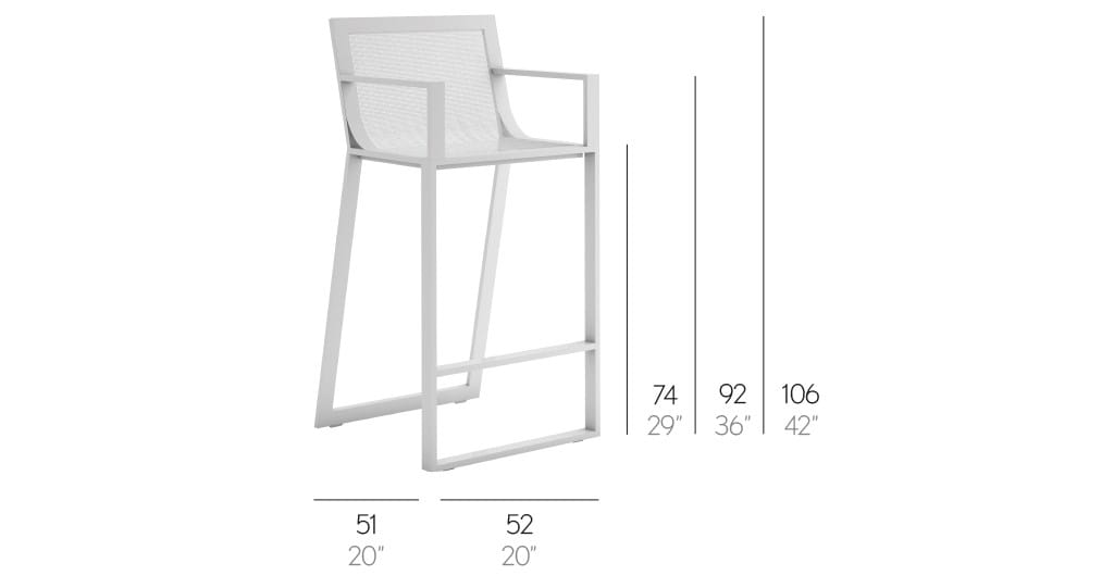 Табурет Batyline® GANDIABLASCO Плоский текстиль ARCH-00075557 - Вид №2