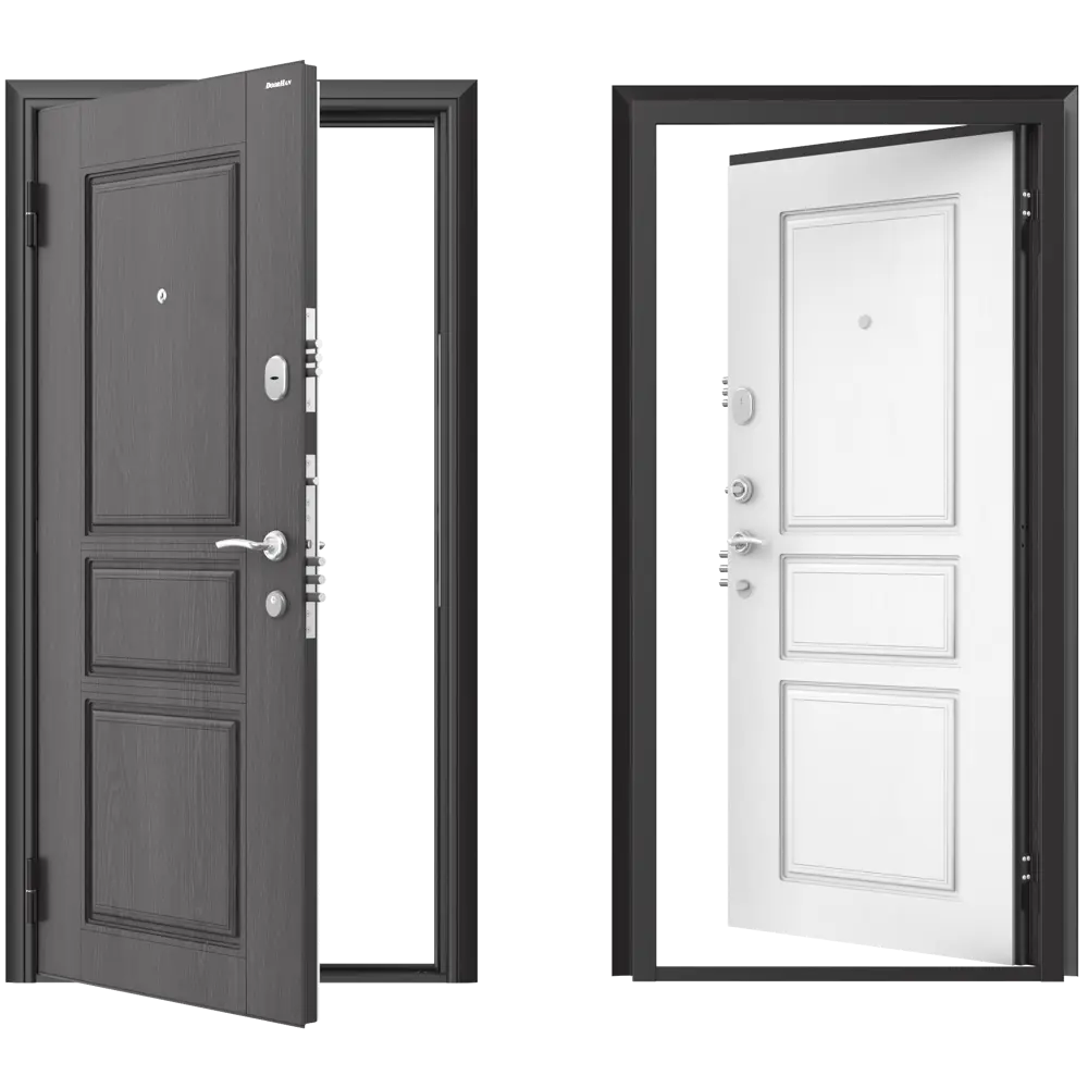 Дверь входная металлическая Премиум New 88x205 см левая роял вуд белый DOORHAN STLM-2040508 - Вид №1