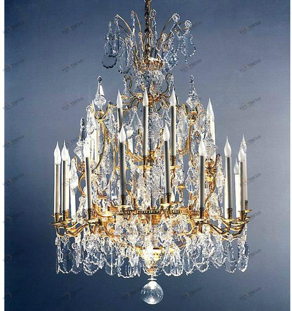 Tisserant Люстра из бронзы в классическом стиле Cristallo di boemia sun-id-1444674