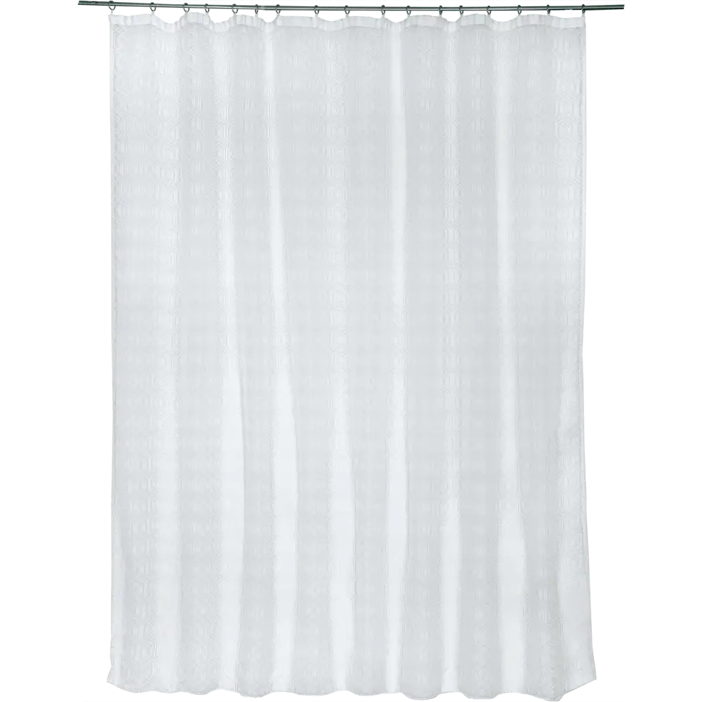Тюль на ленте Стокгольм 250x260 см полиэстер цвет белый AMORE MIO STLM-2013691 - Вид №1