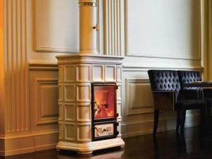 Sergio Leoni Дровяная керамическая печь-накопитель Marlene