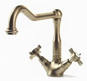 Officine Gullo Смеситель для кухни из латуни с 1 отверстием и поворотным изливом