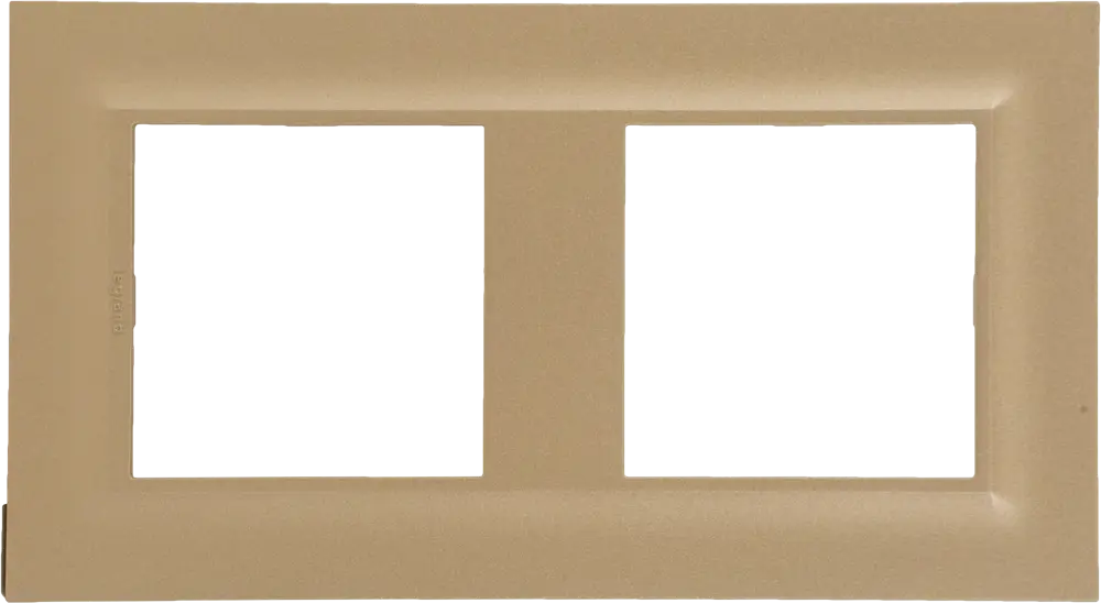 Legrand Structura - Рамка для розеток 2-постовая в золотом металлике 82064705