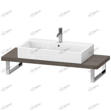 BR100C05151 Brioso Консоль для накладной и встраиваемой сверху раковины компакт Сосна коричневая, декор Duravit