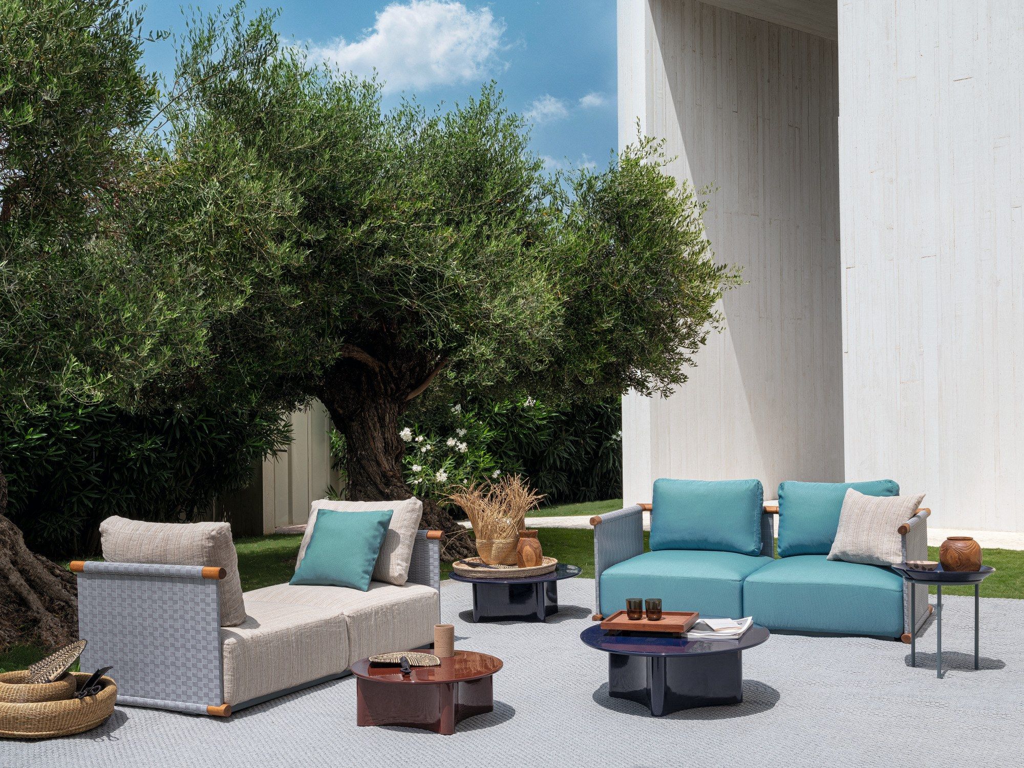 Тканевый модульный садовый диван Gervasoni Gervasoni Outdoor ARCH-00115583 - Вид №3