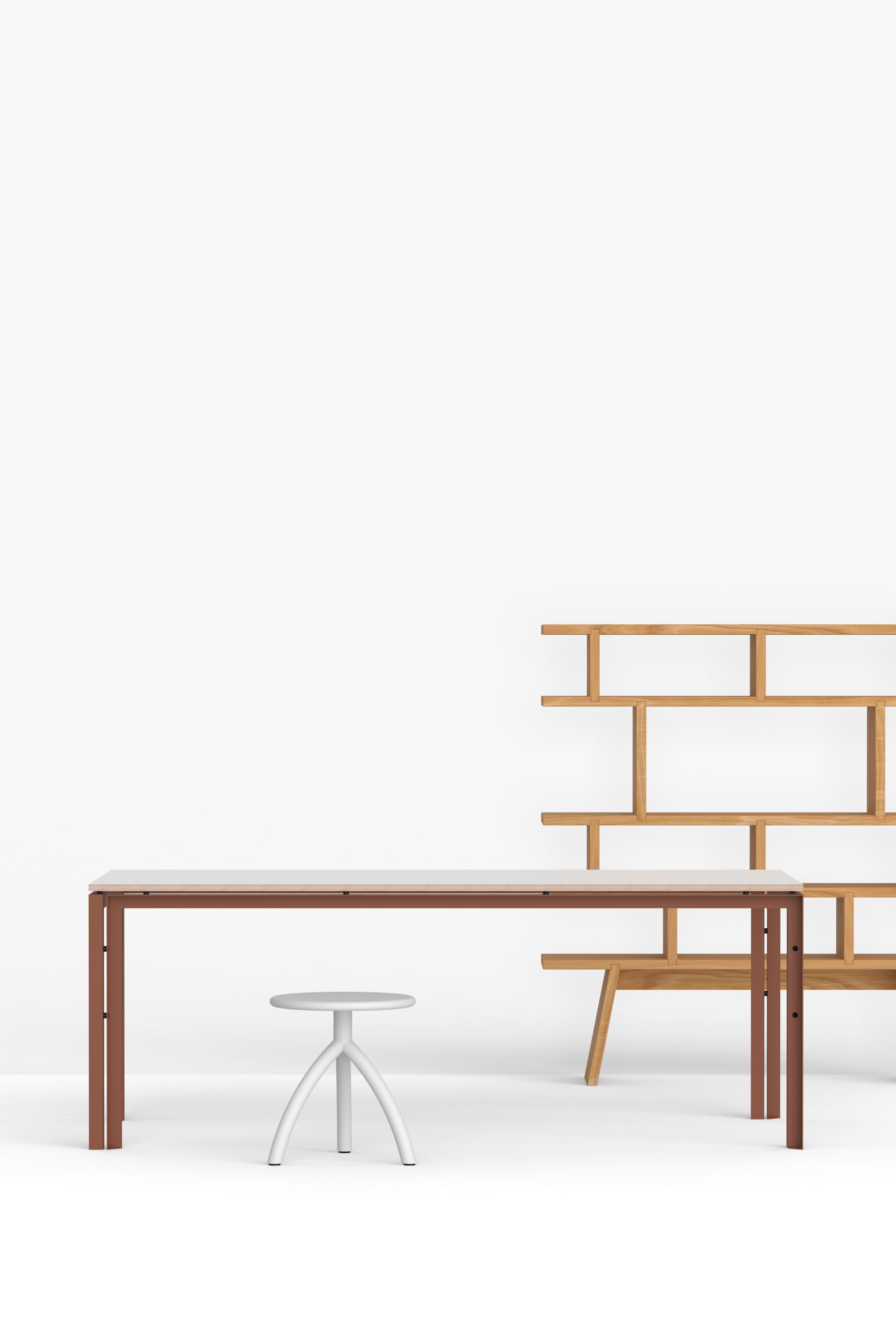 Алюминиевый табурет с порошковым покрытием FUNCTIONALS STOOL ARCH-00123495 - Вид №34