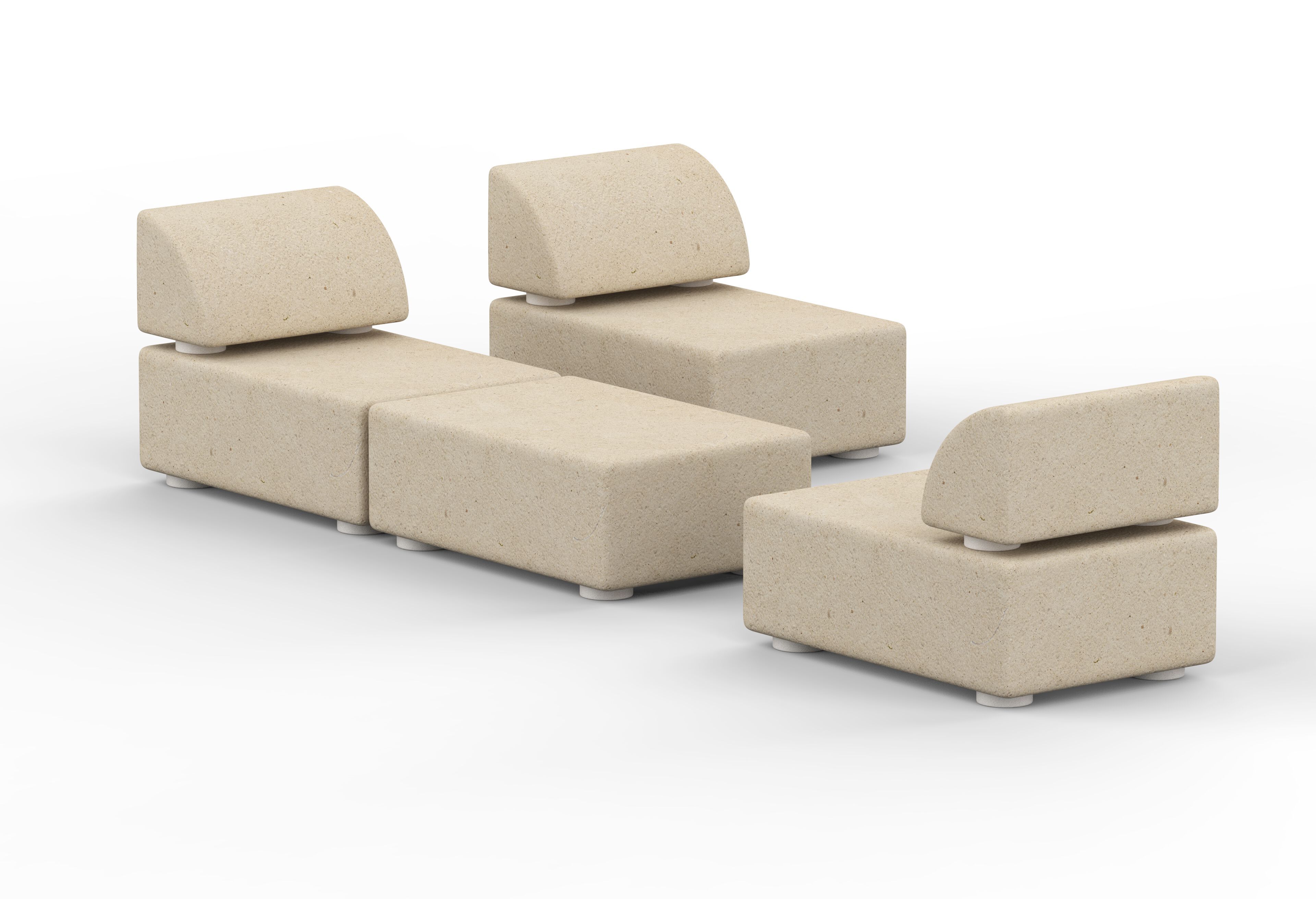 Leccese каменный садовый стул PIMAR Fattidipietra ARCH-00073769 - Вид №5