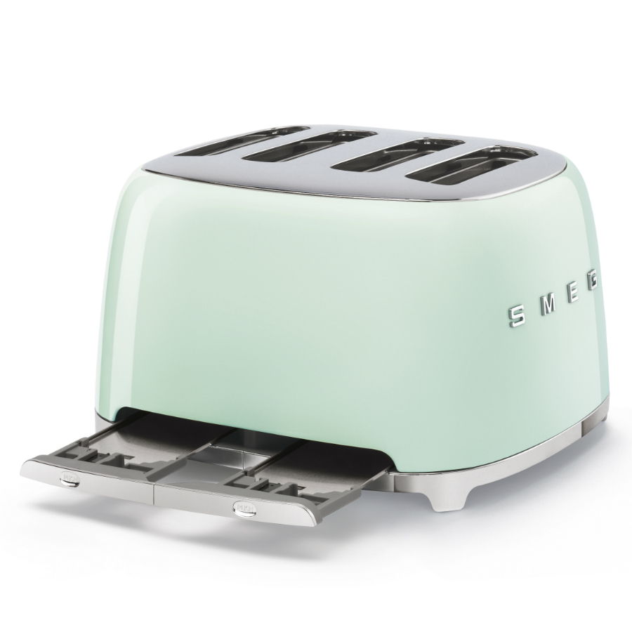 Тостер на 4 ломтика Smeg, пастельно-зеленый TSF03PGEU - Вид №7