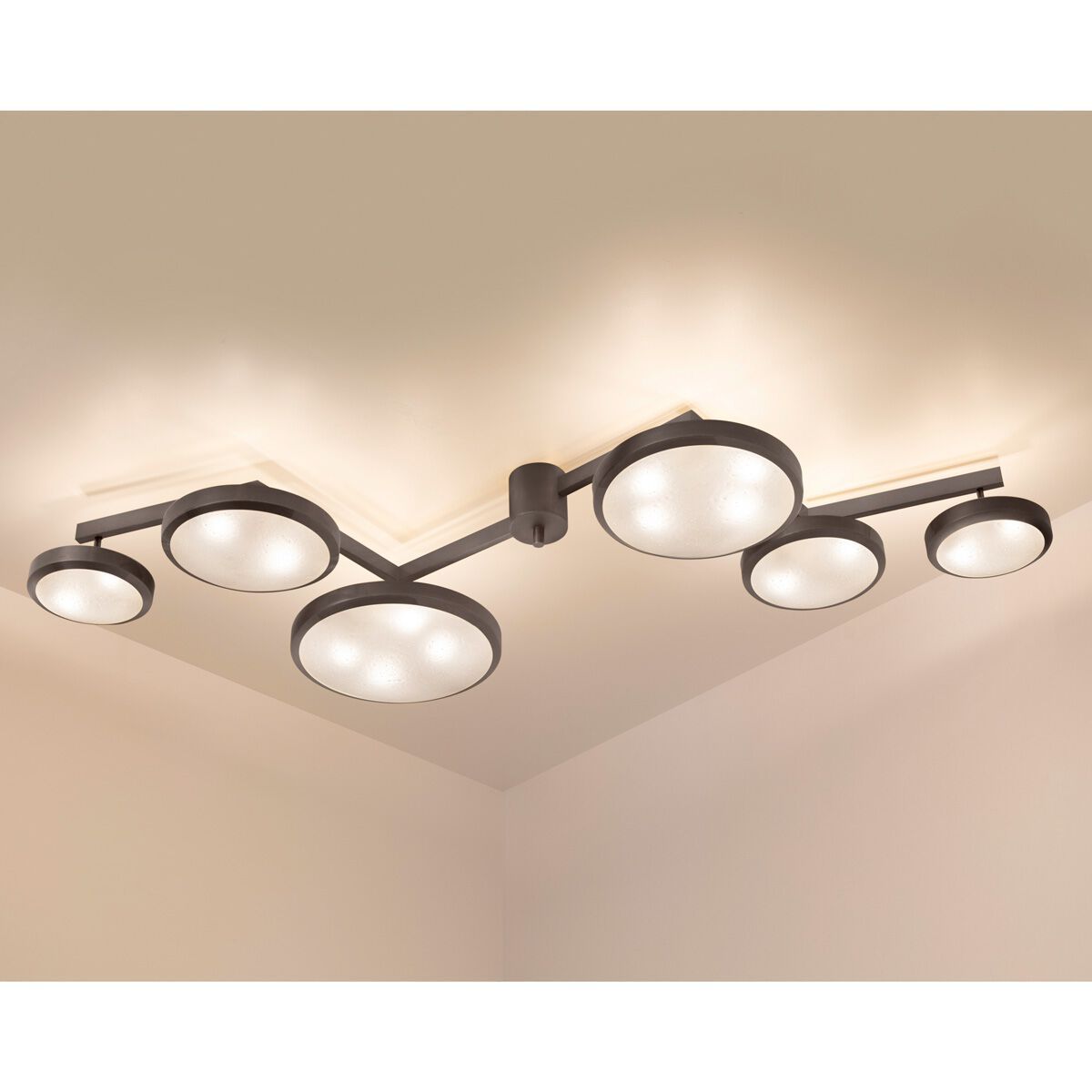 Потолочный светильник из латуни и муранского стекла GASPARE ASARO геометрия ARCH-00153258 - Вид №7