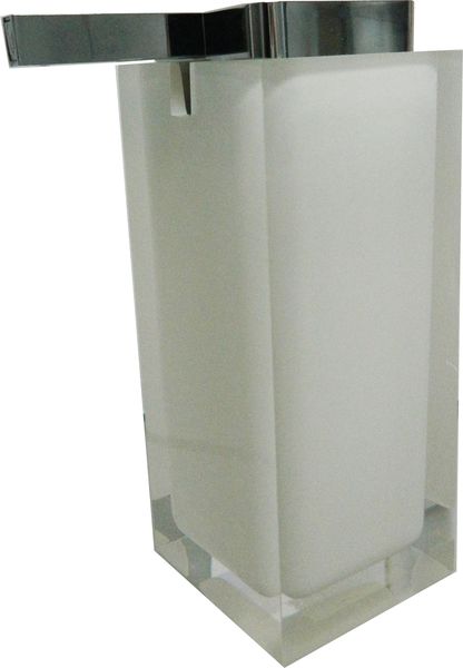 RA80(02) Gedy G-Rainbow, настольный дозатор с плоским носом, цвет хром - белый