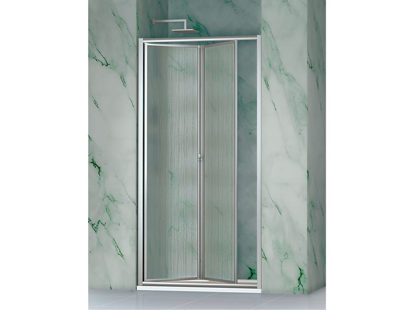 Кристалл ниша душевая кабина с сильфонной дверью Metidea золото ARCH-00073118