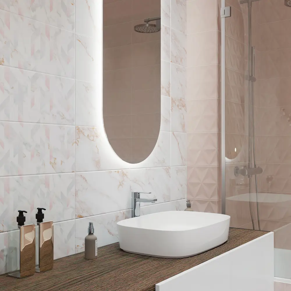 Плитка настенная Mersey Flame A0554V24106 20x40 см 1.6 м² матовая цвет микс Santreyd STLM-2106950
