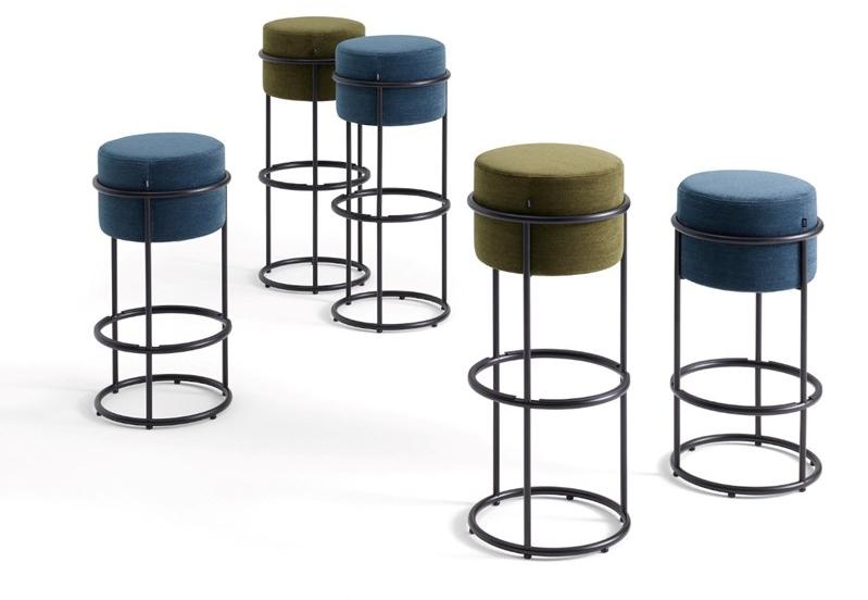 COR Барный стул из ткани с подставкой для ног Drop sun-id-1446786 - Вид №2