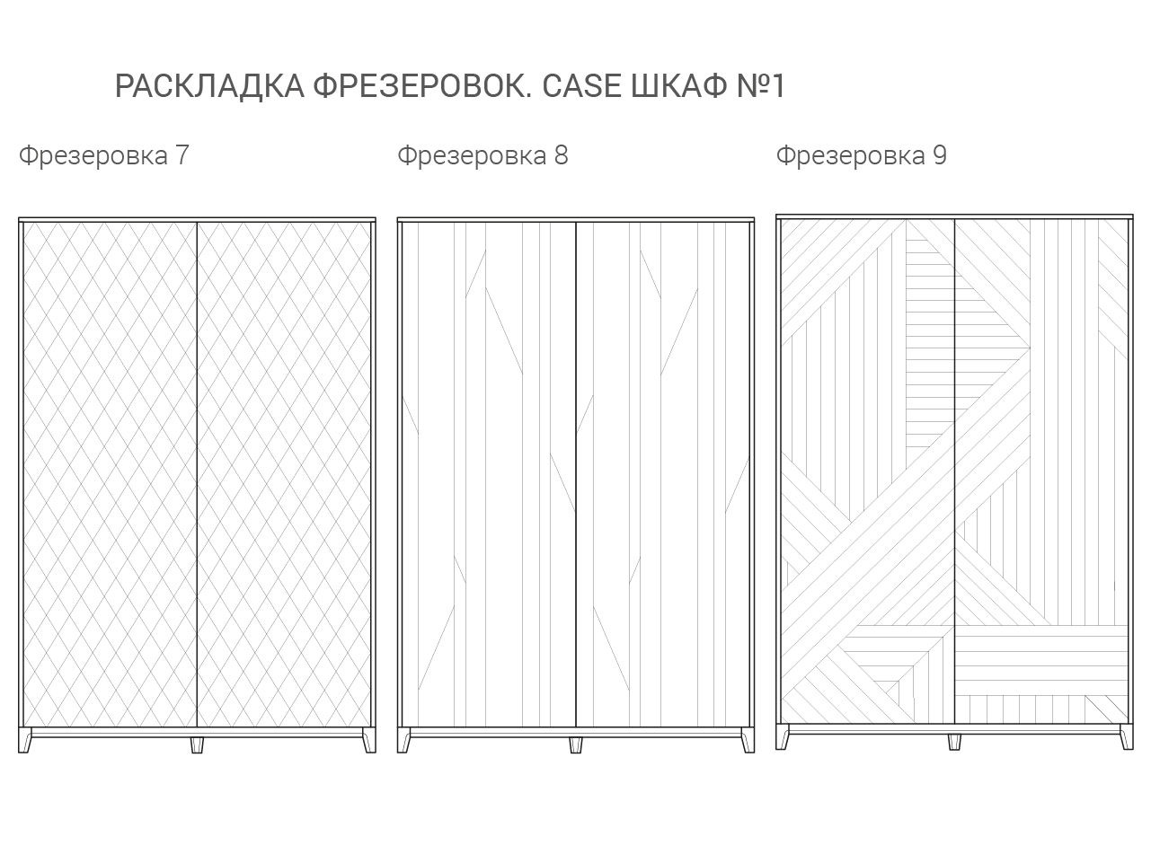 Шкаф распашной двухдверный платиновый Case THE IDEA  210348 Серый  - Вид №10