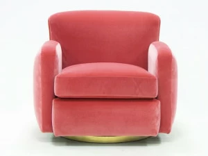 CREARTE COLLECTIONS Вращающееся бархатное кресло с подлокотниками  86