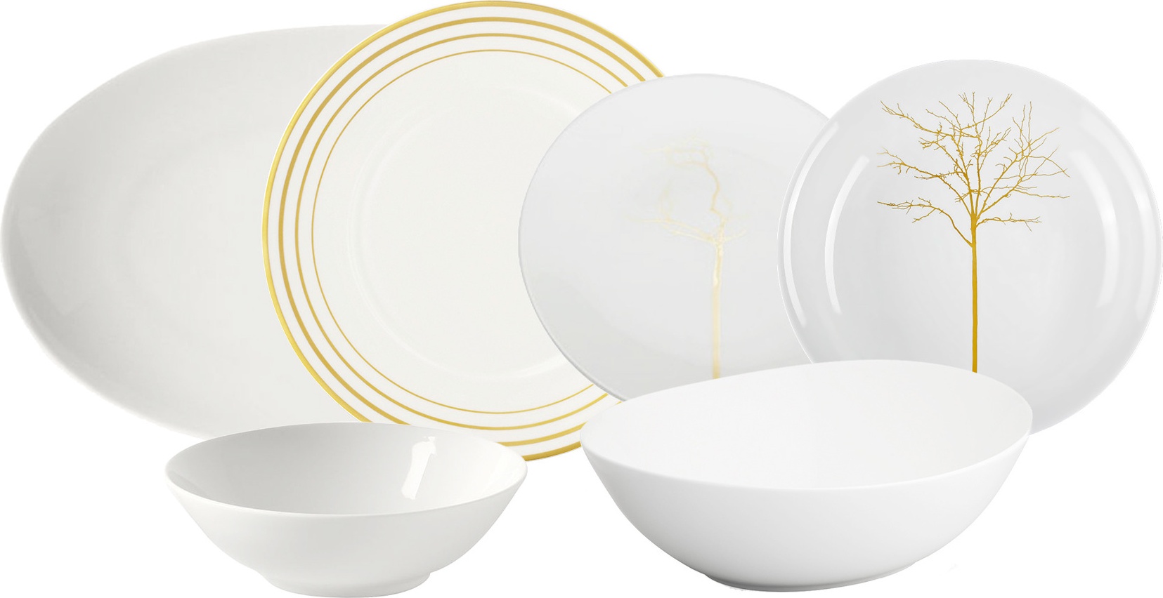 10659055 Dibbern Сервиз столовый Dibbern Метрополитан на 6 персон 22 предмета, фарфор Фарфор 