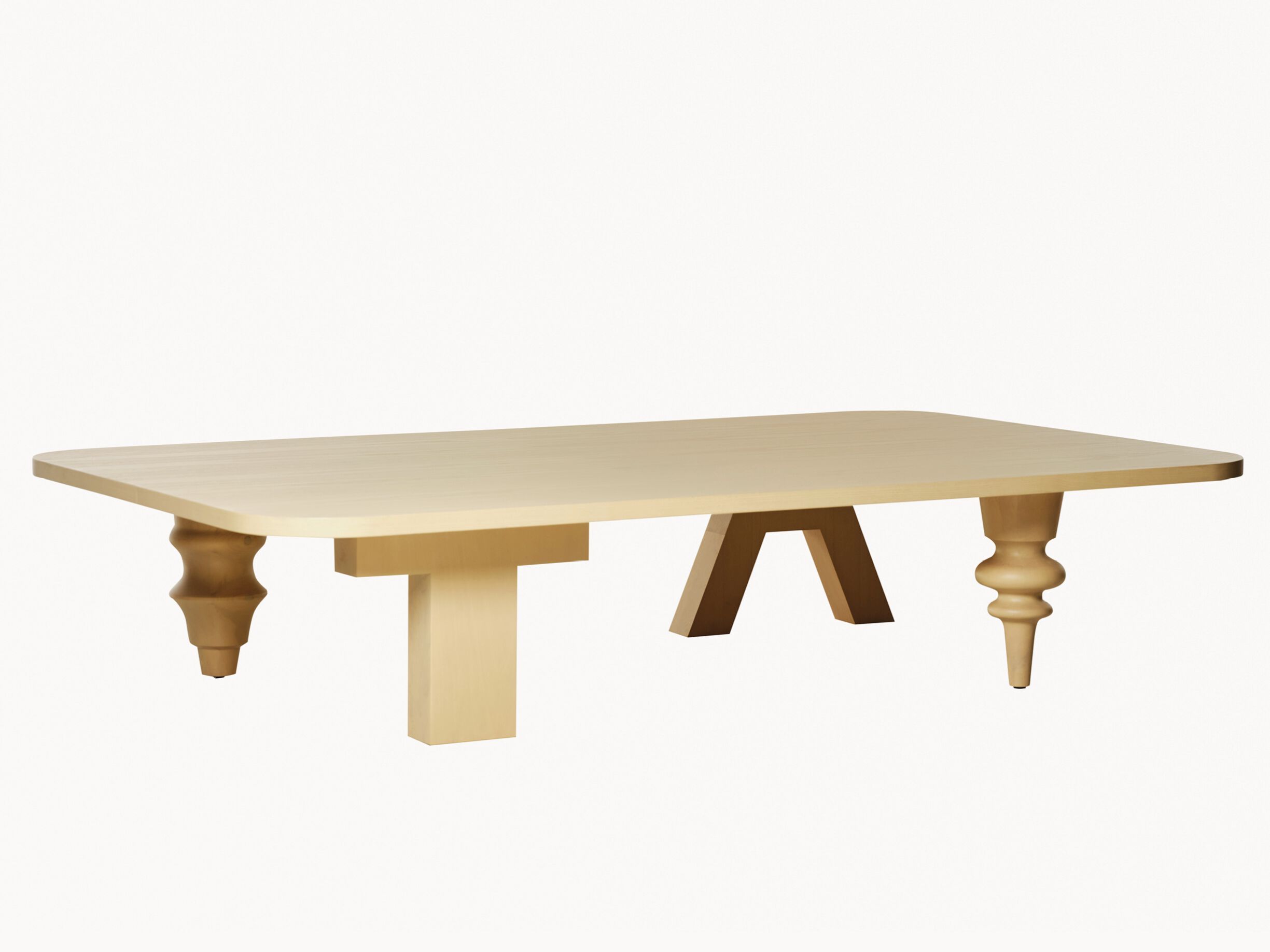 Прямоугольный журнальный столик из МДФ для гостиной BD Barcelona Multileg ARCH-00125488 - Вид №18