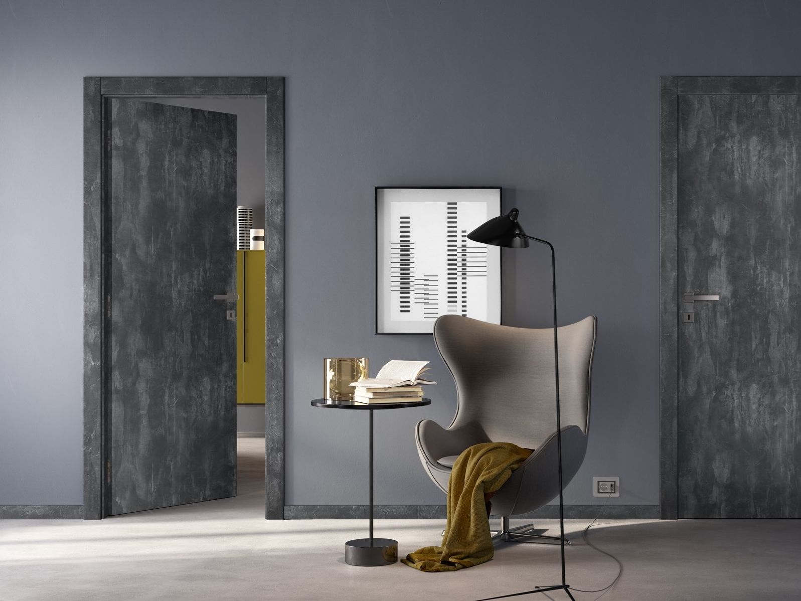 Ламинированная дверь с эффектом затирки GIDEA No-Limits ARCH-00091245